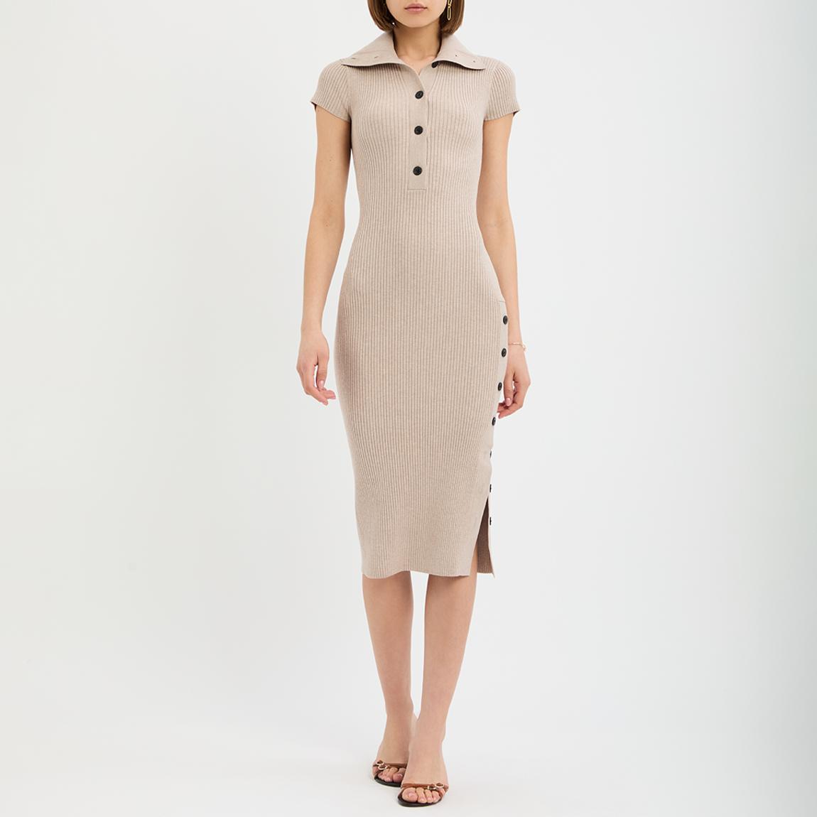 Sand Mason Ribbed Midi Dress main product photo