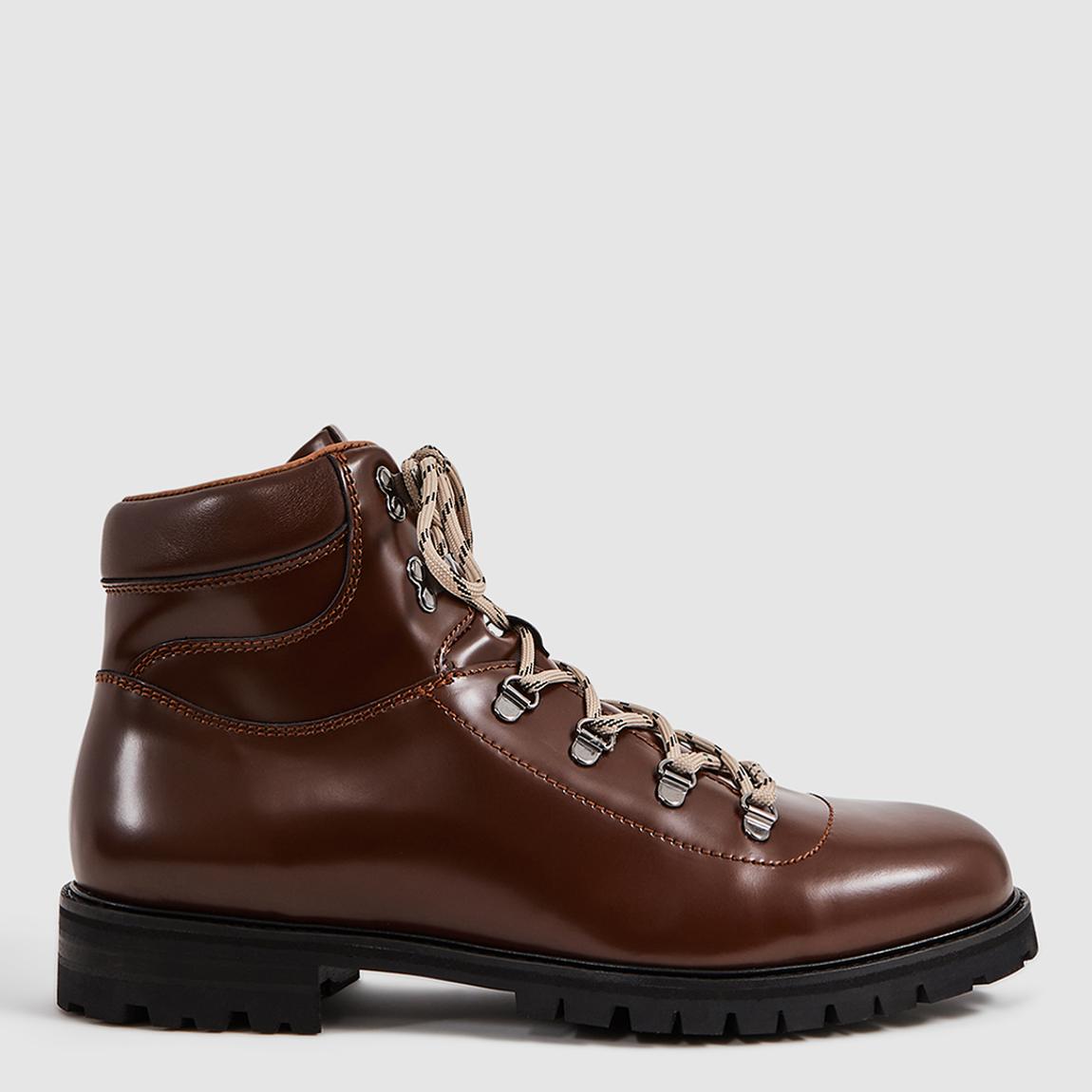 Dark Brown Ashdown Leather Hiking Boots main product photo