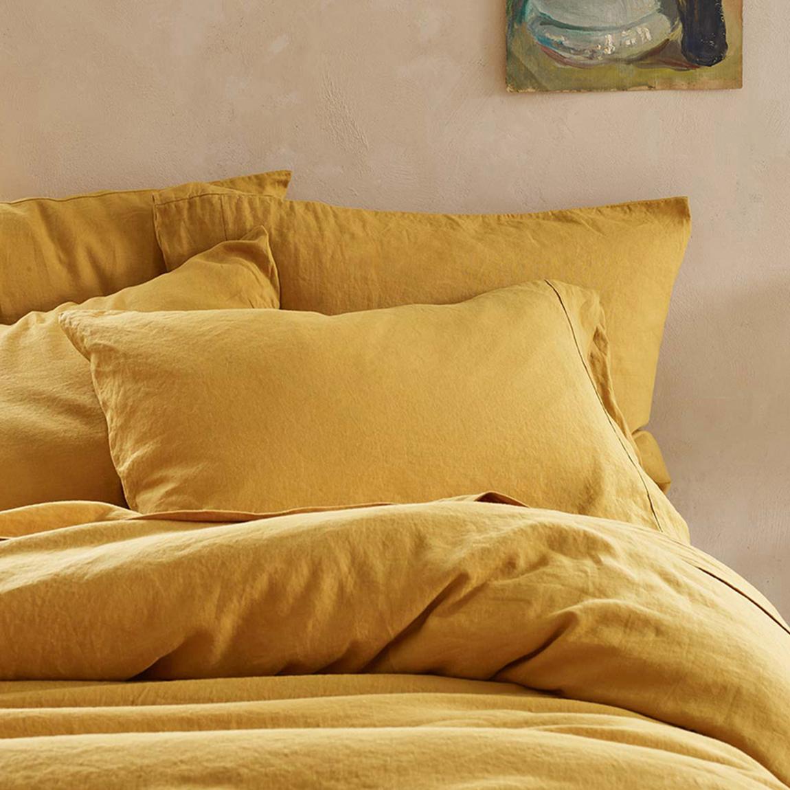 Honey Double Linen Duvet Cover main product photo