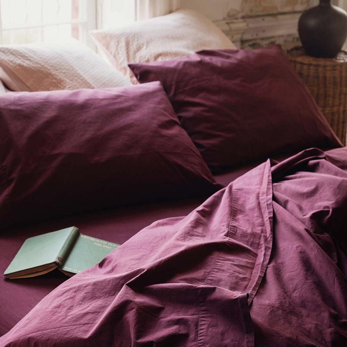 Mulberry Pair of Superking Washed Cotton Pillowcases main product photo