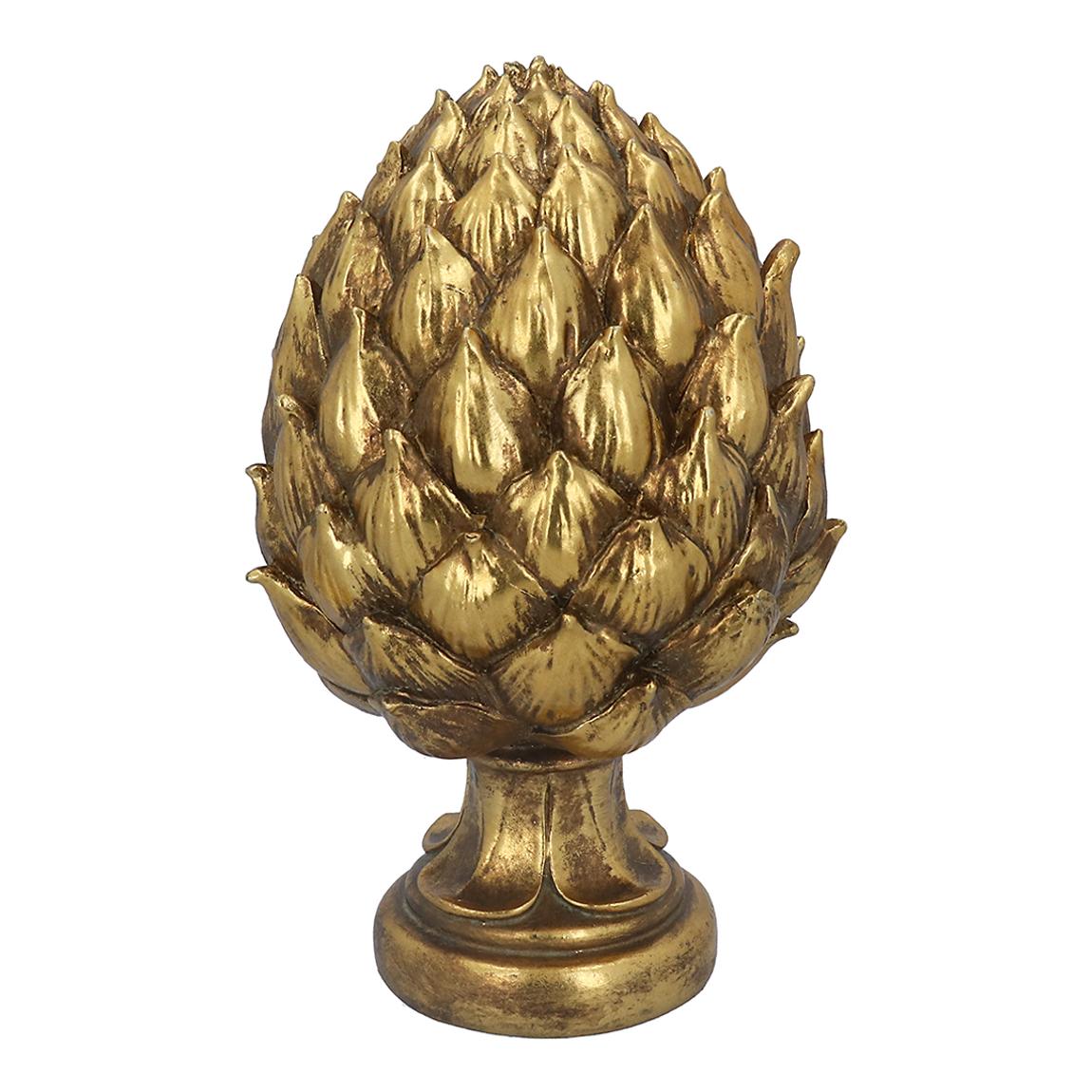 Gold Resin Artichoke Ornament, Large main product photo