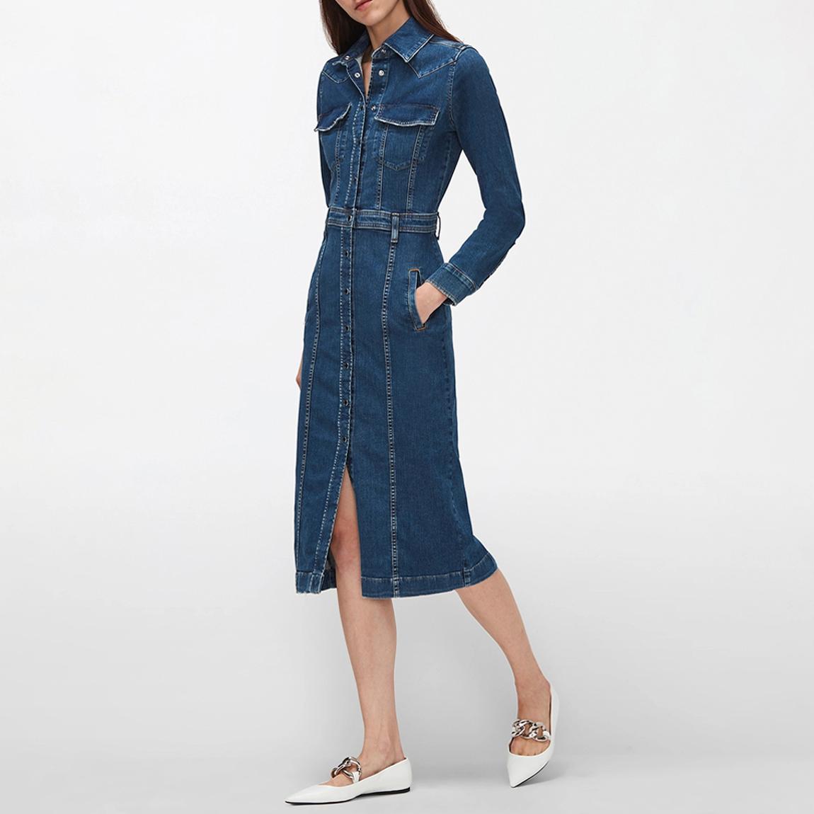 Mid Blue Luxe Denim Dress main product photo