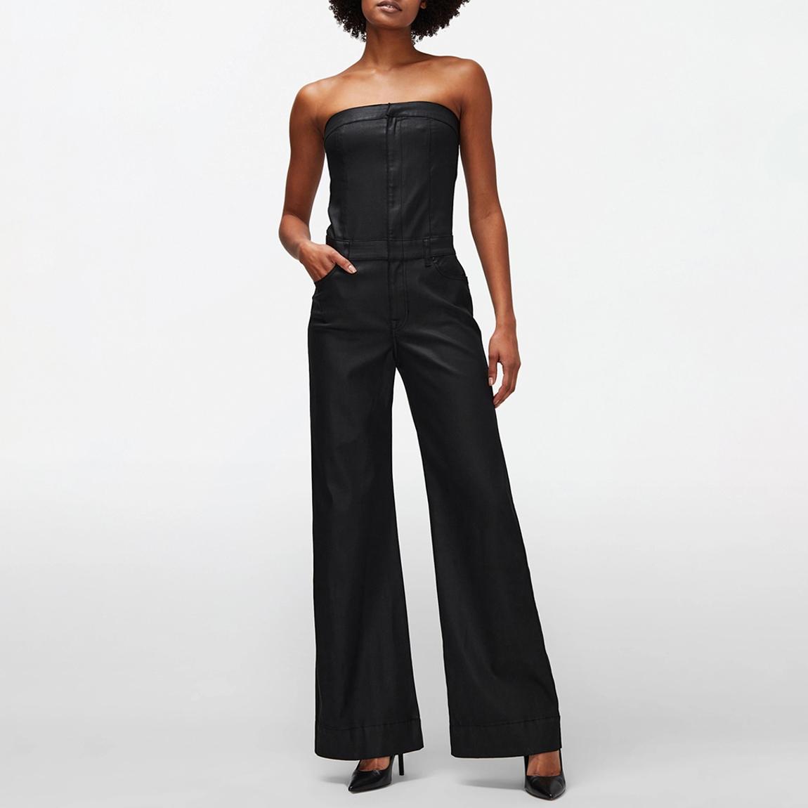 Black Bustier Wide Leg Jumpsuit main product photo