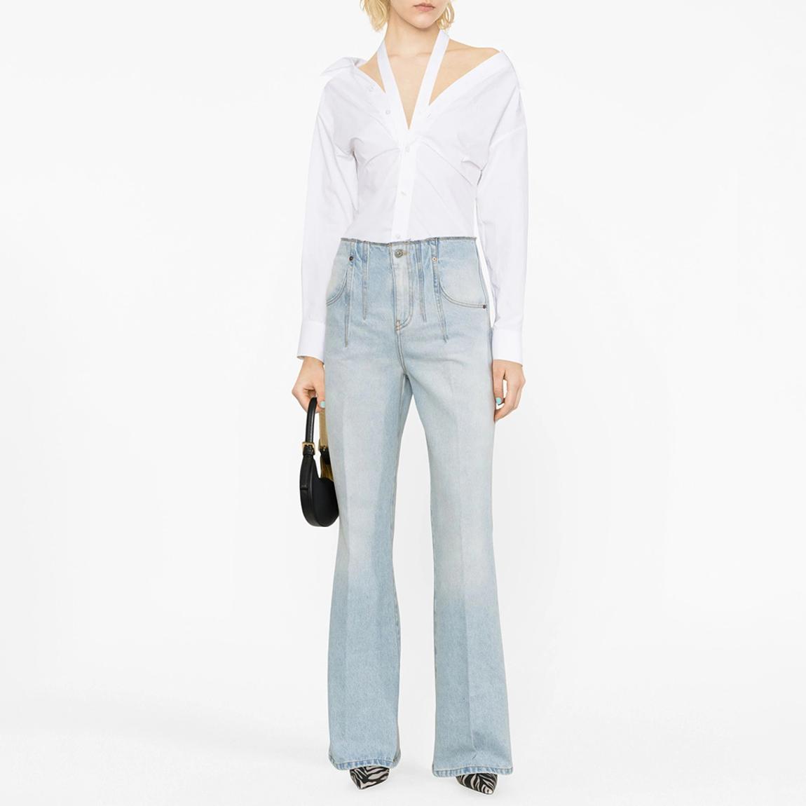 Light Wash Patch Pocket Flare Jean main product photo