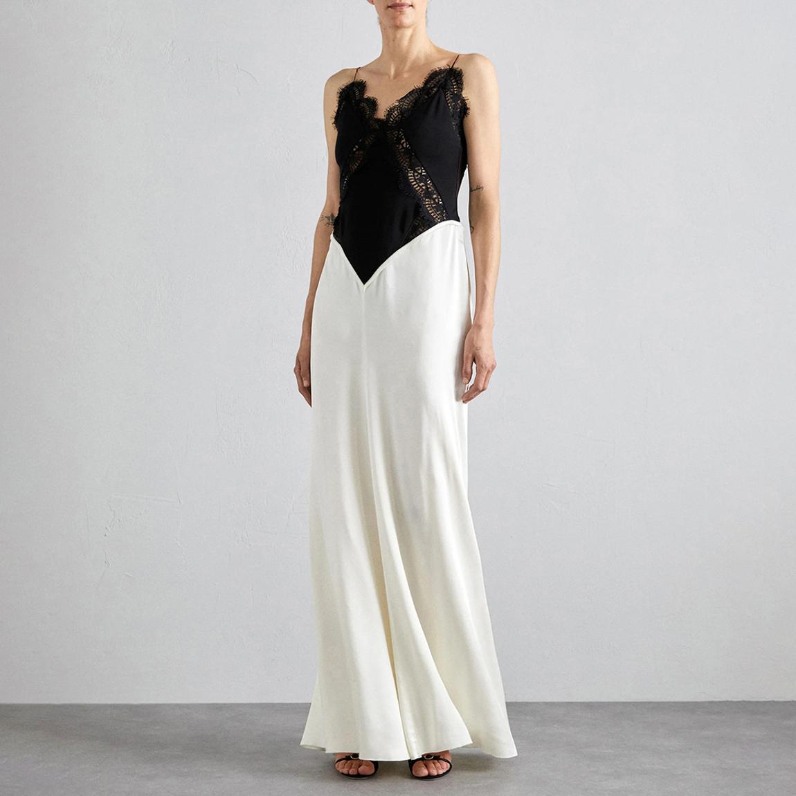 victoria beckham cami floor length dress in ivory Panelled Cami Dress by Victoria Beckham main image 0