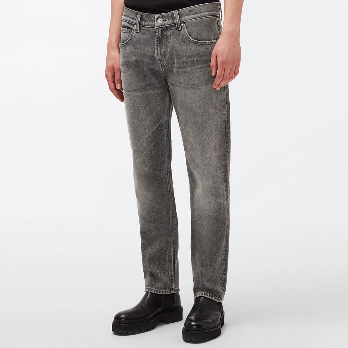 Grey Straight Stretch Jeans main product photo