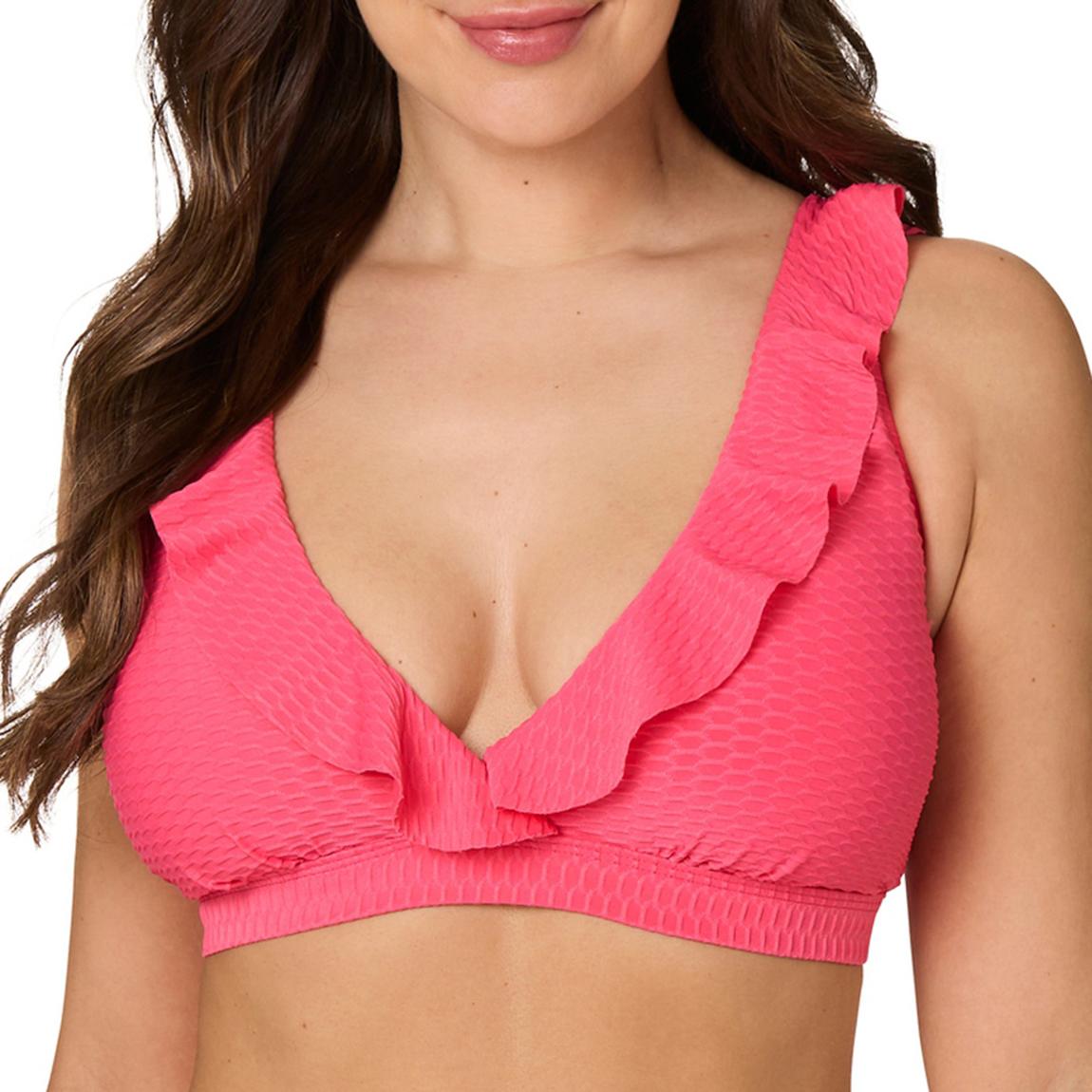 Pink Omega Texture Eva Bikini Top main product photo