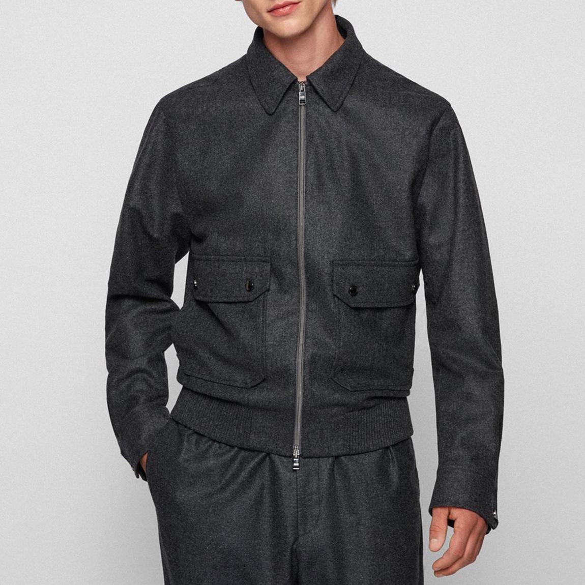 Dark Grey Hanry Wool Jacket main product photo