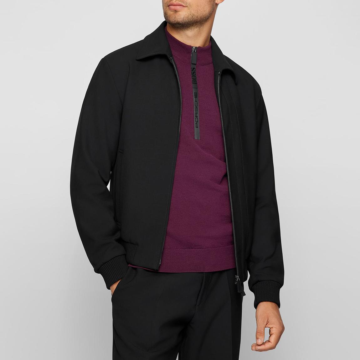 Black Hanry Cotton Blend Jacket main product photo
