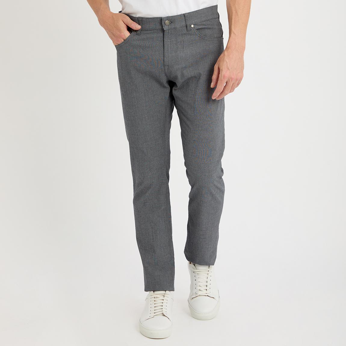 Grey Maine Textured Trousers main product photo