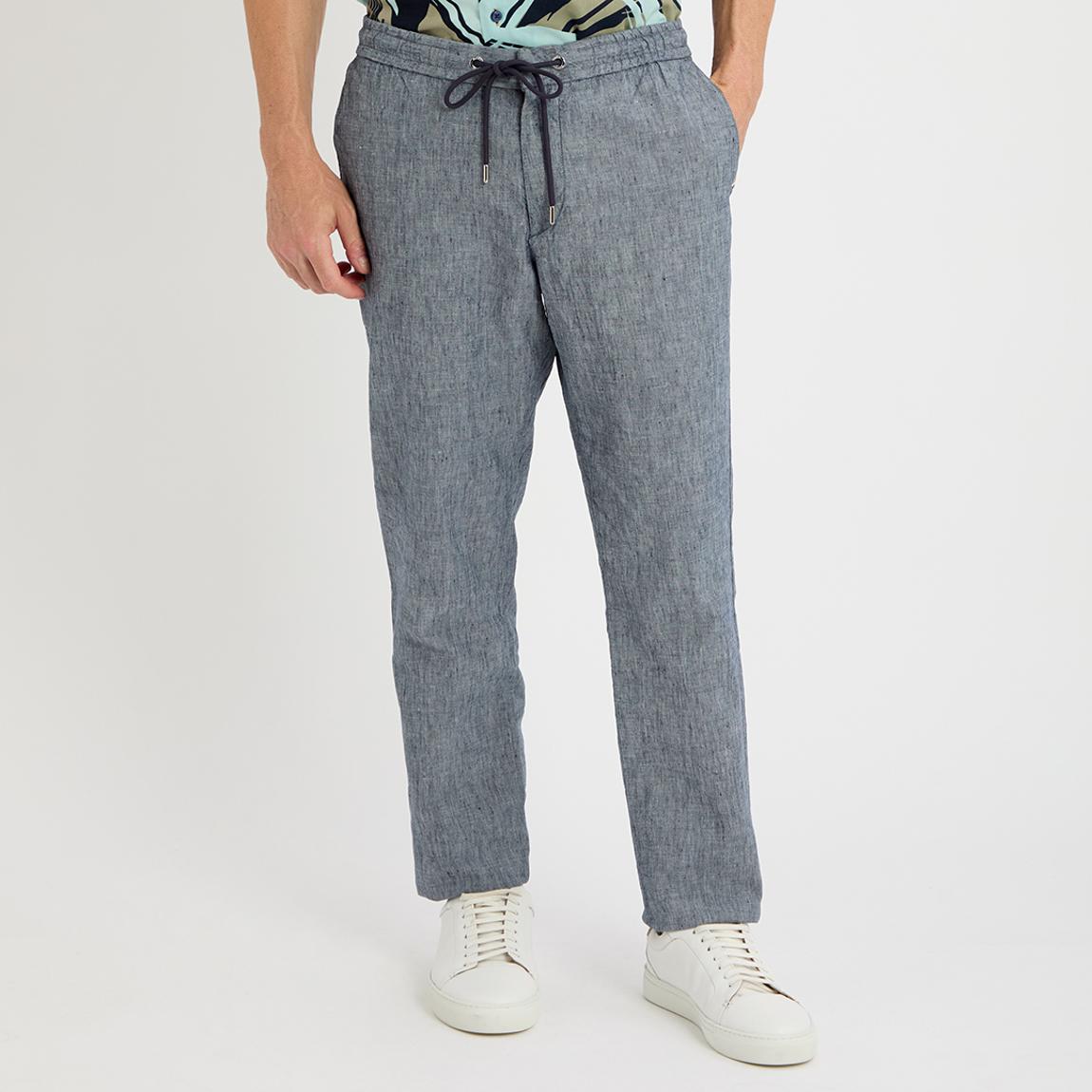 Grey Banks Drawstring Trousers main product photo