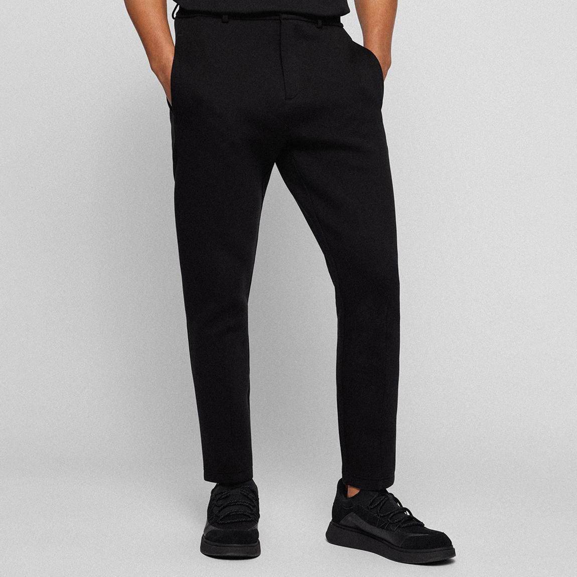 Black Halboa Cotton Blend Trousers main product photo