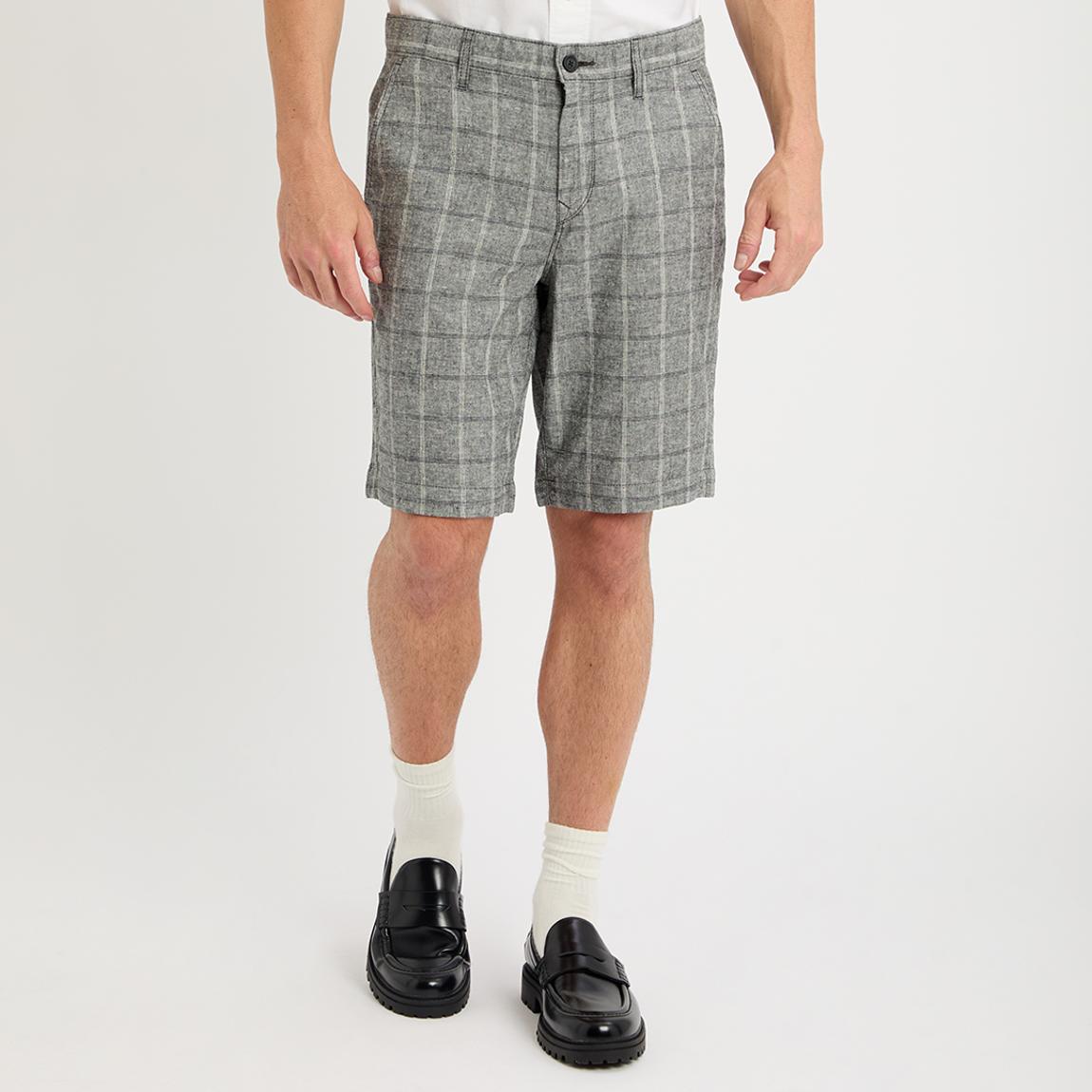 Grey Schino Check Shorts main product photo
