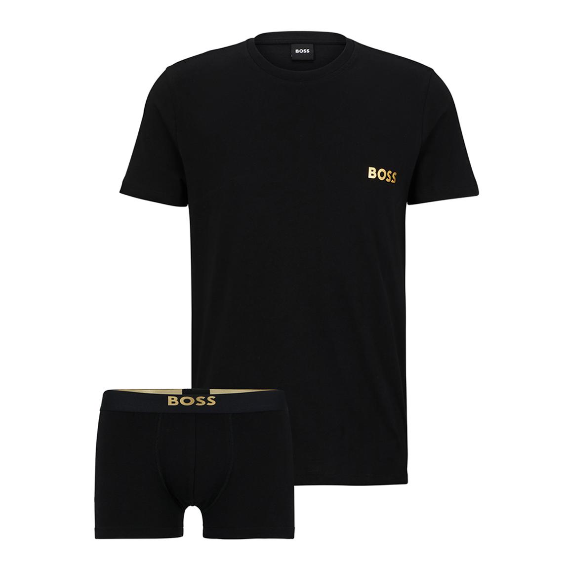 Black Cotton T-Shirt and Trunk Set main product photo