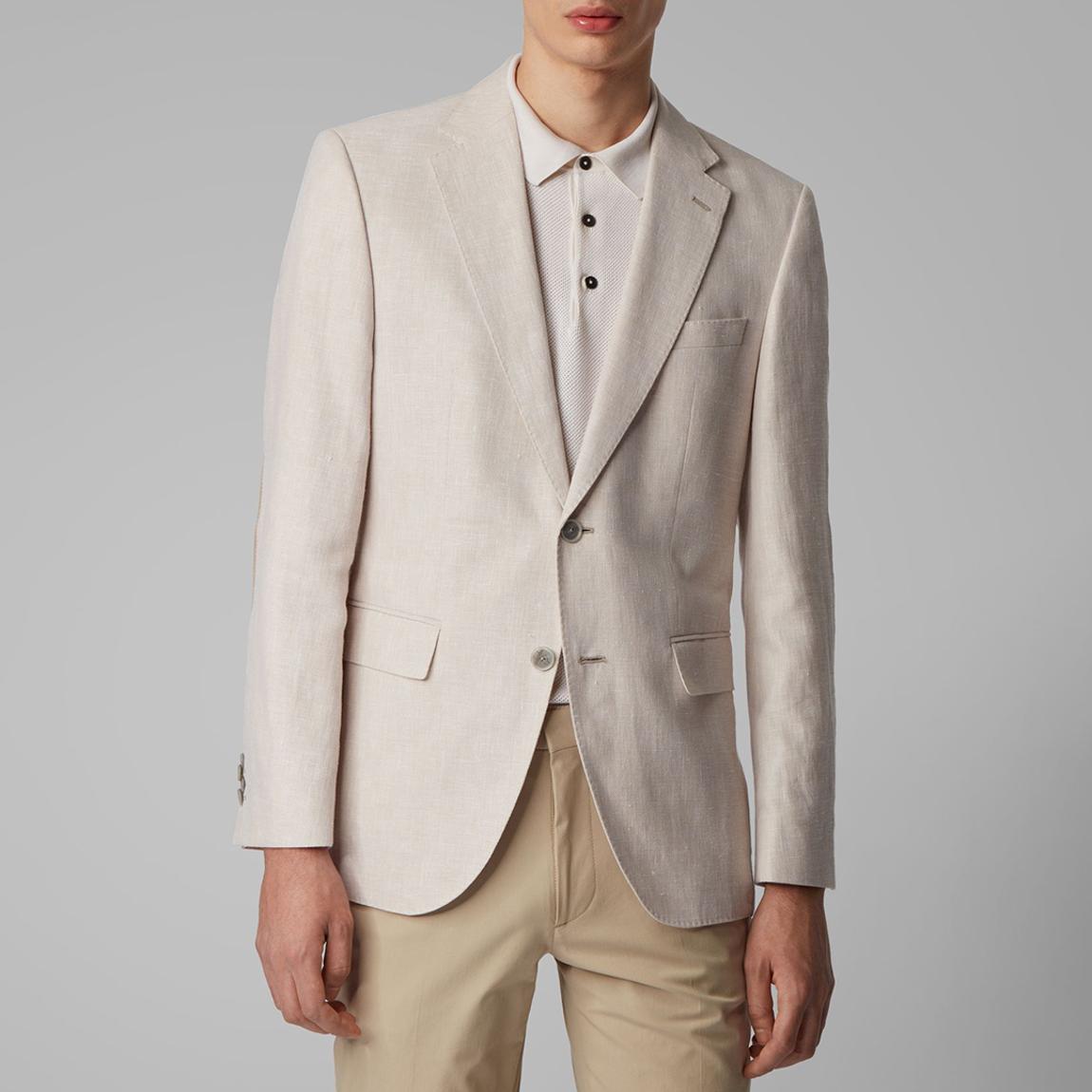 Cream Jestor Linen Blend Blazer main product photo