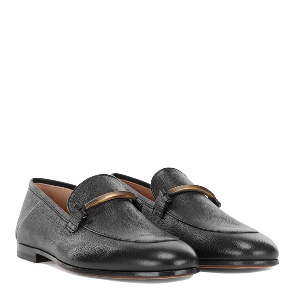 Black Soho Leather Loafers main product photo