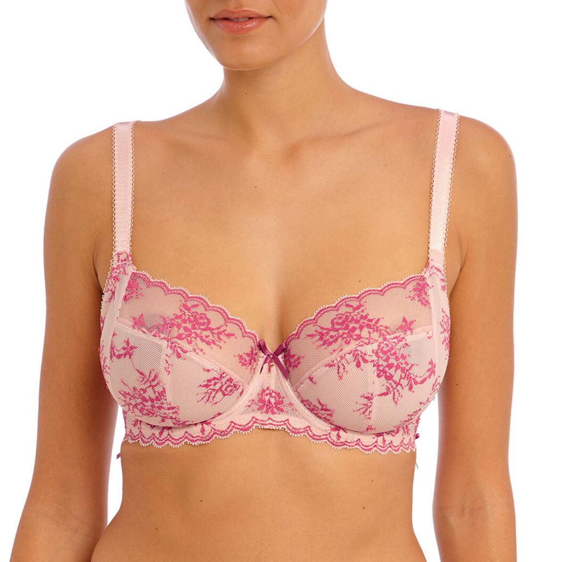 Pink Offbeat Decadence Side Support Bra main product photo