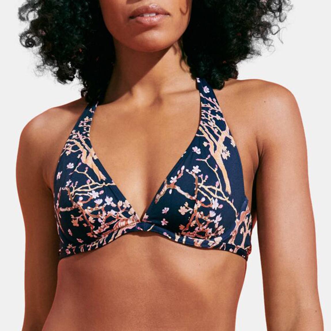 Navy Fleche Bikini Top main product photo