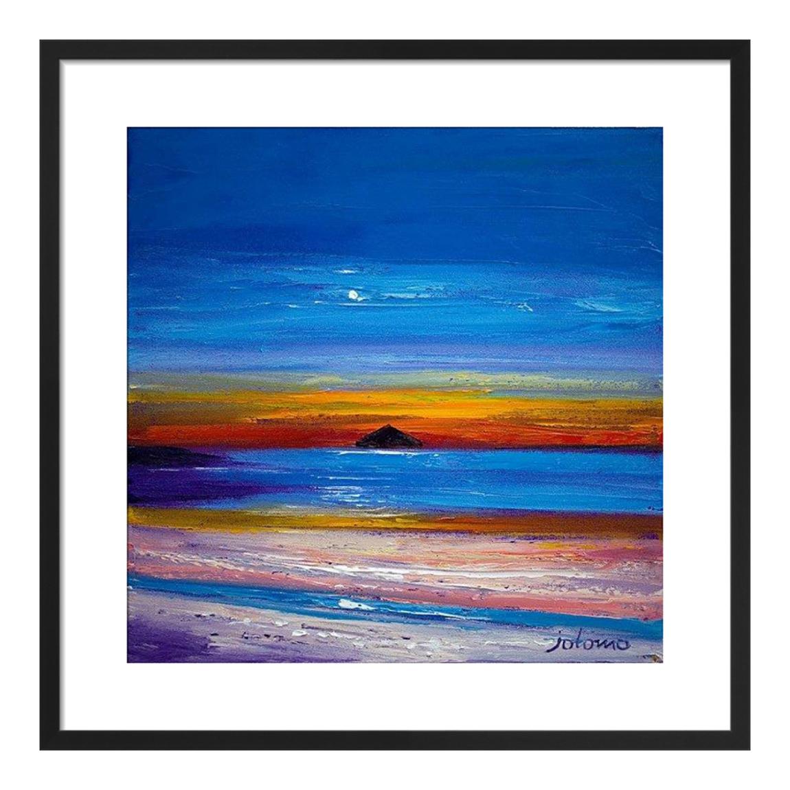 Moonrise, Ailsa Craig Framed Print, 50cm x 50cm main product photo