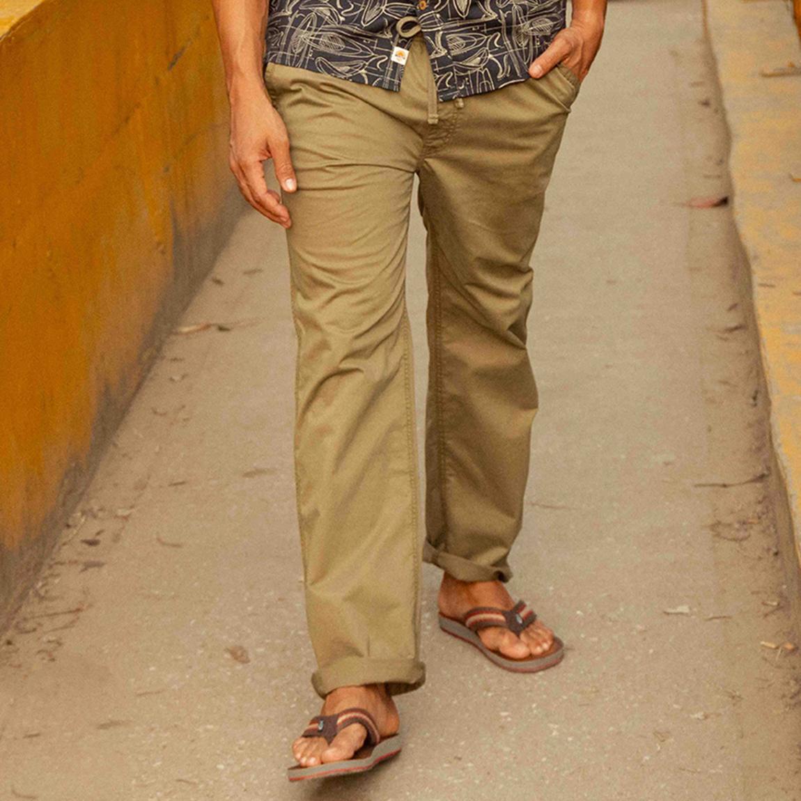 Khaki Grayrigg Cotton Trousers main product photo