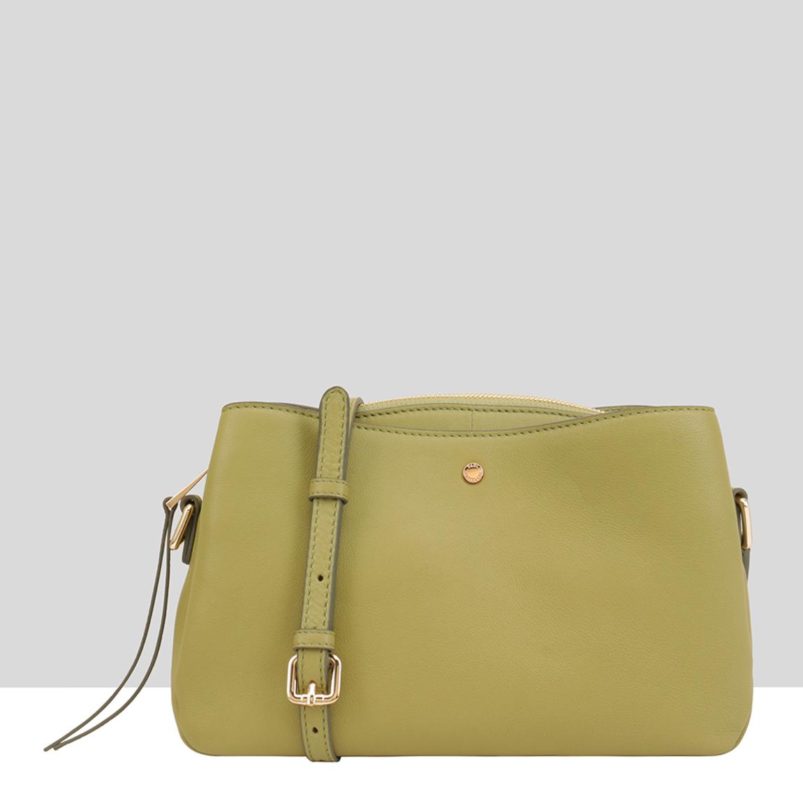 Green Olive Kiwi Leather Handbag main product photo