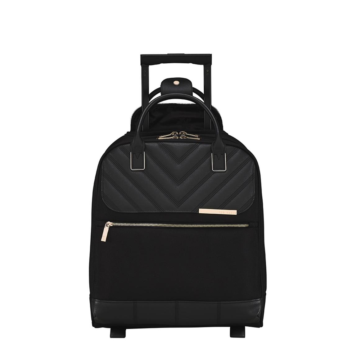 Black wheeled business trolley main product photo