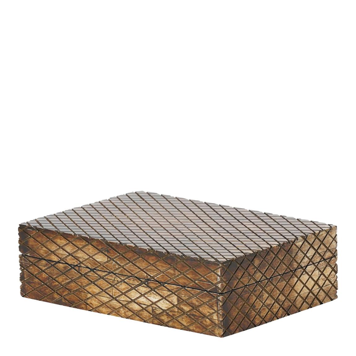 Bone Carved Natural Finish Small Box main product photo