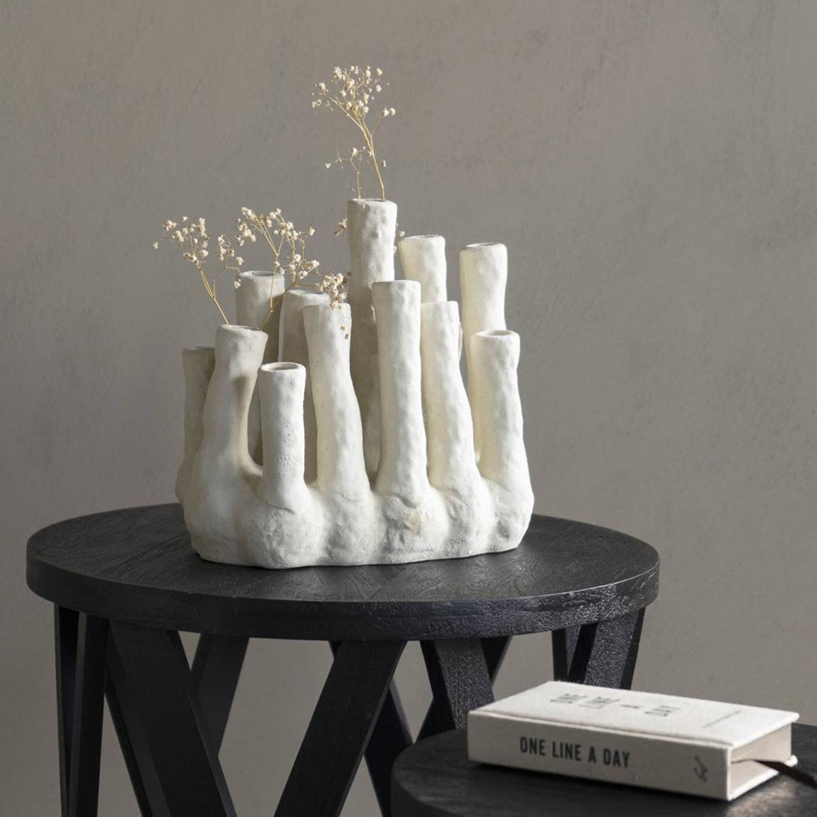 Vase Coral Fine Earthenware Ecru, 24cm main product photo