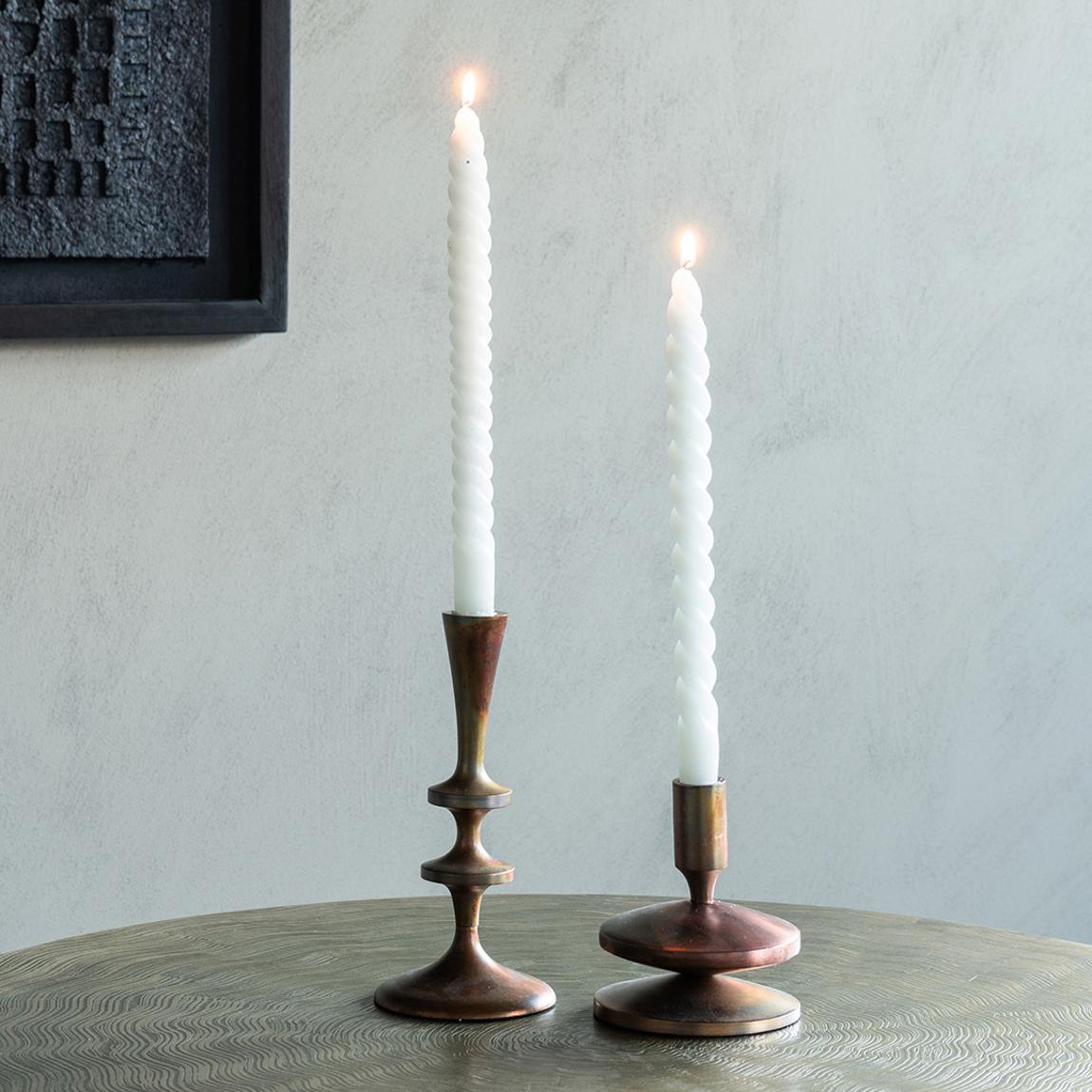 Copper Effect Candle Stick 14cm main product photo