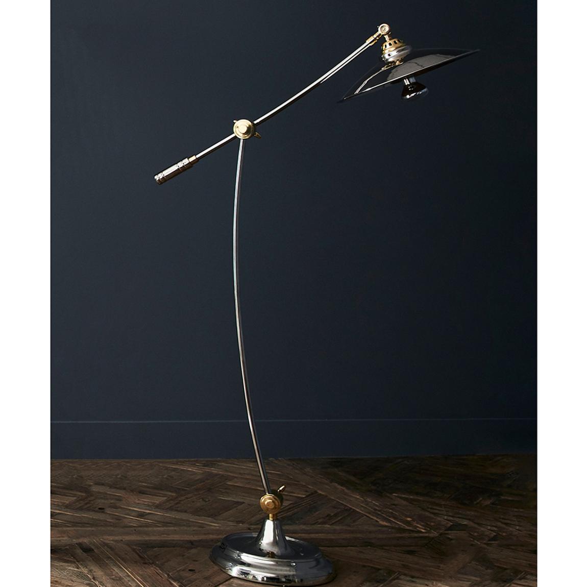 Haku Brass and Steel Adjustable Floor Lamp - E27 15W main product photo