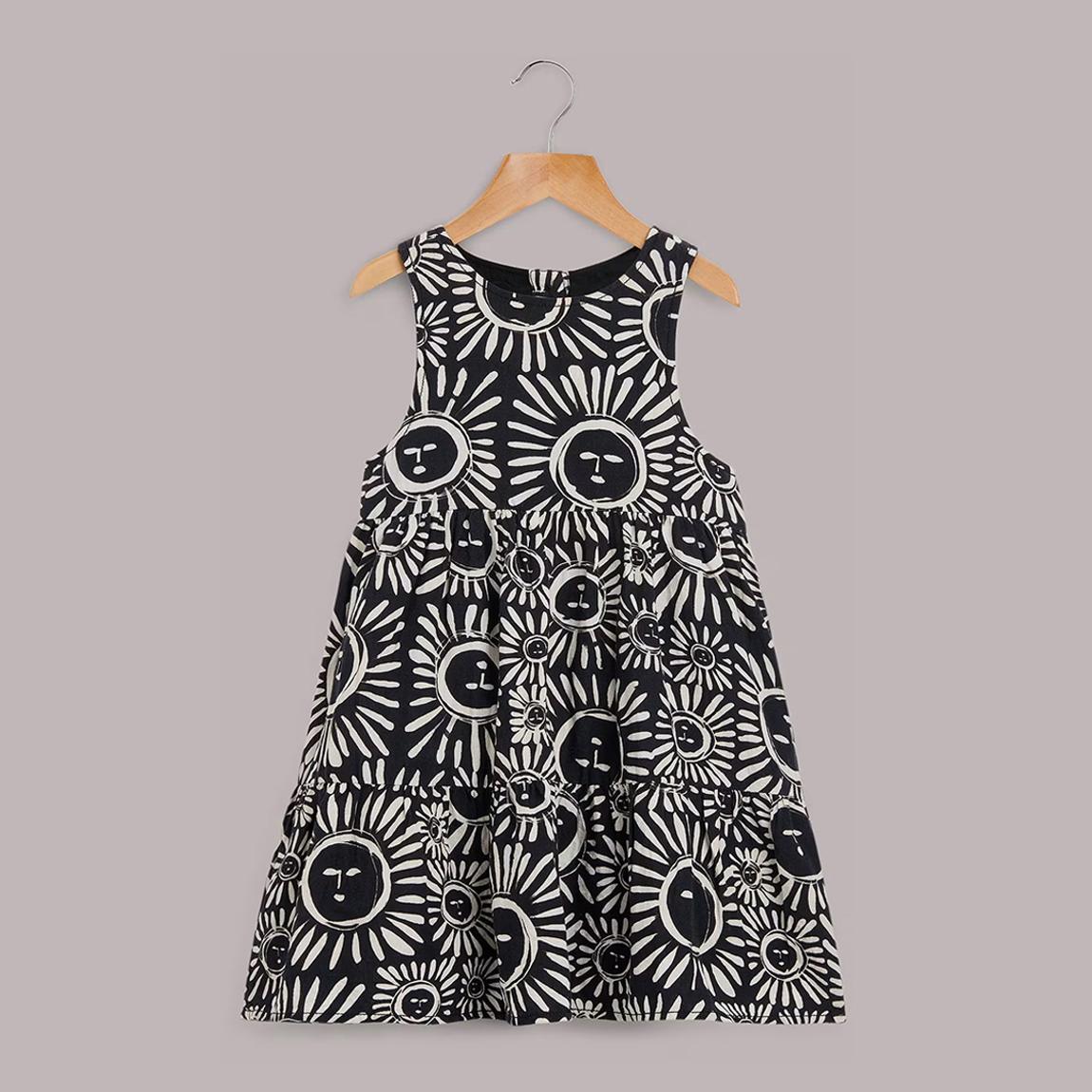 Black Sunman Sunshine Linen Blend Dress main product photo
