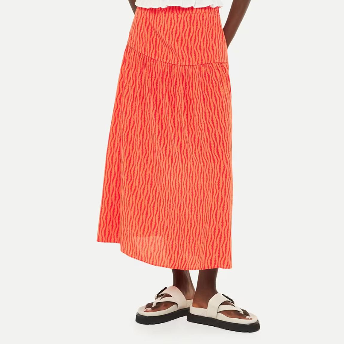 Red Optical Rope Tiered Skirt main product photo