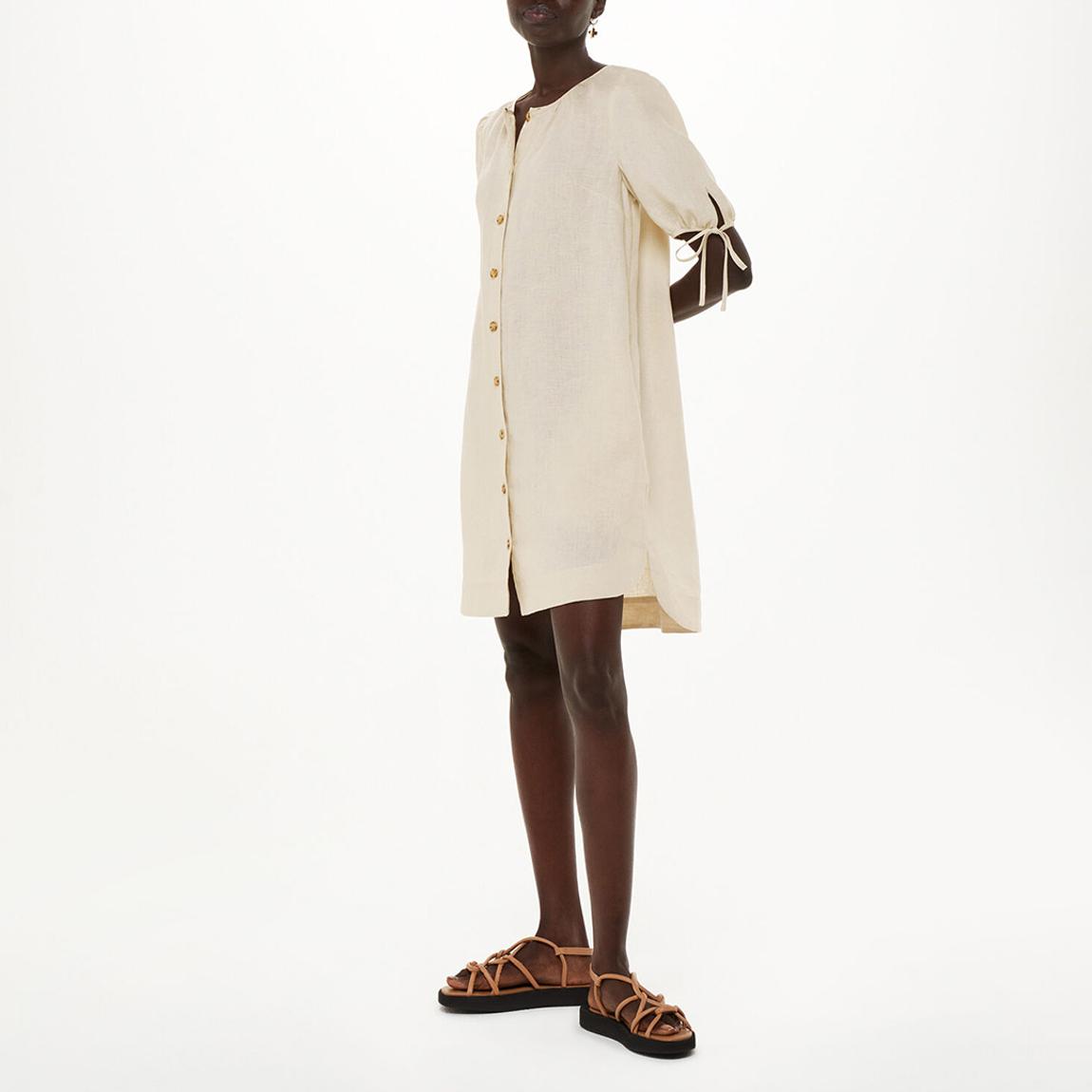 Beige Frankie Linen Dress main product photo