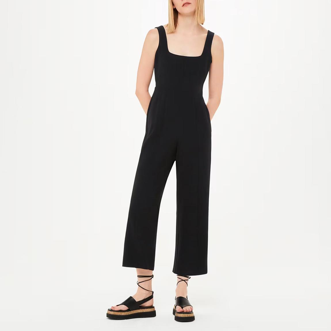 Black Elsie Square Neck Jumpsuit main product photo