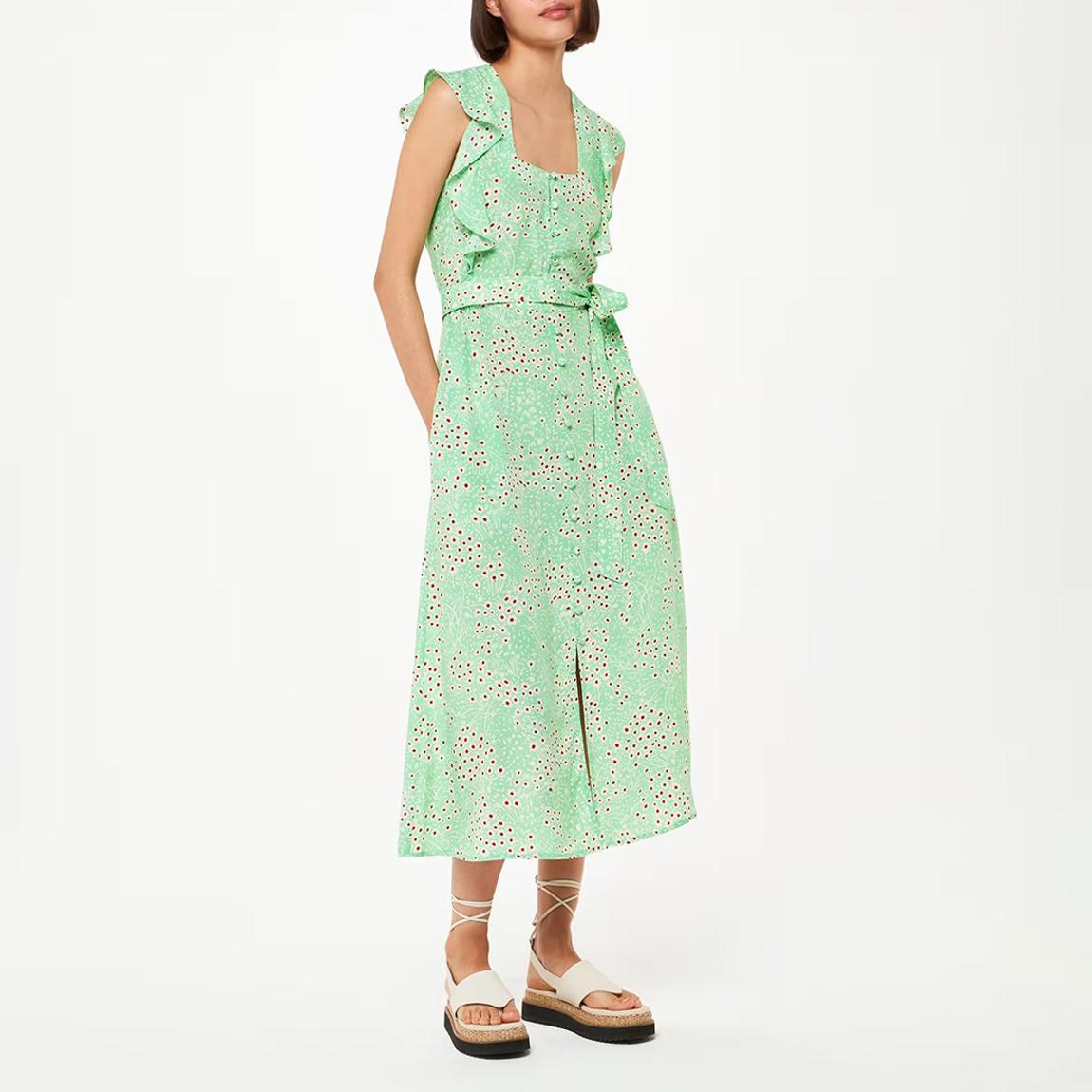 Green Sophie Daisy Meadow Midi Dress main product photo