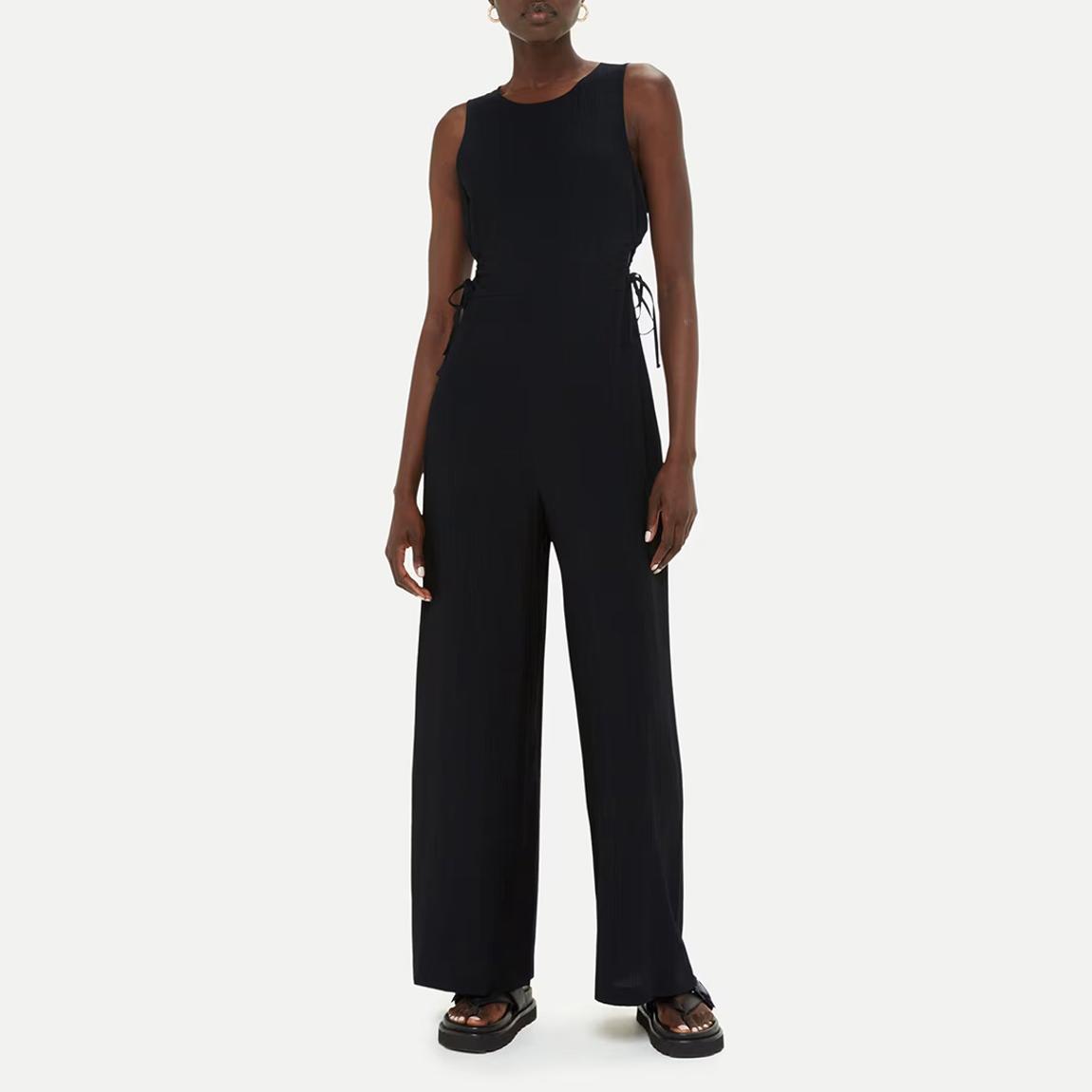 Black Cut Out Jumpsuit main product photo