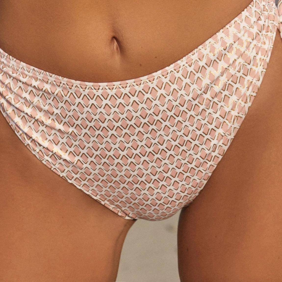 Pink Brigitte Tile Print Bikini Brief main product photo