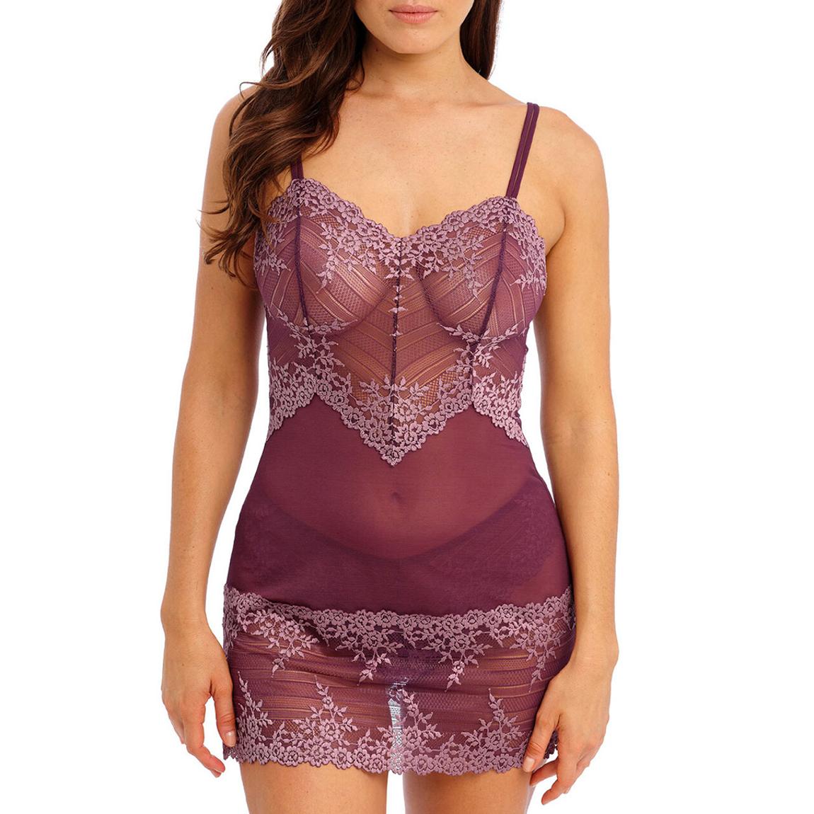 Plum Embrace Lace Chemise main product photo