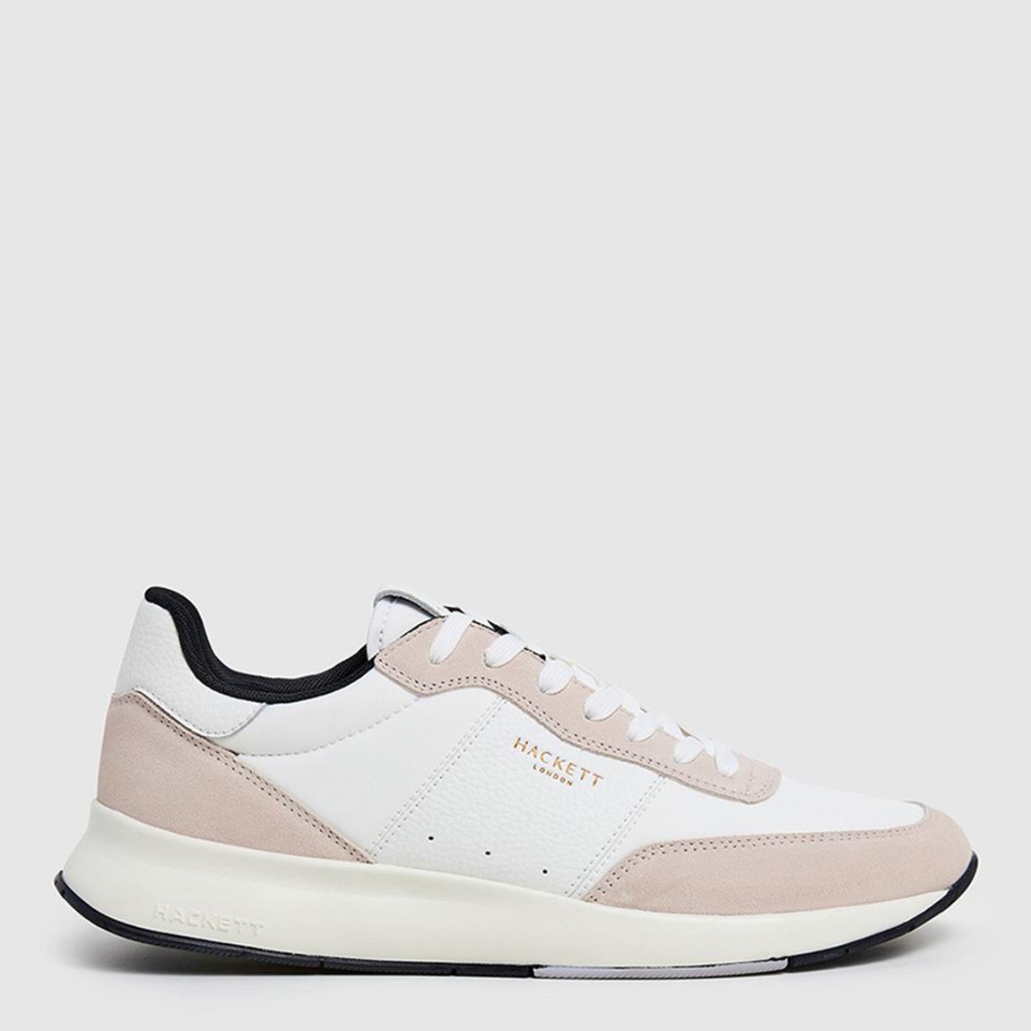 Cream Leather Suede Trainers main product photo
