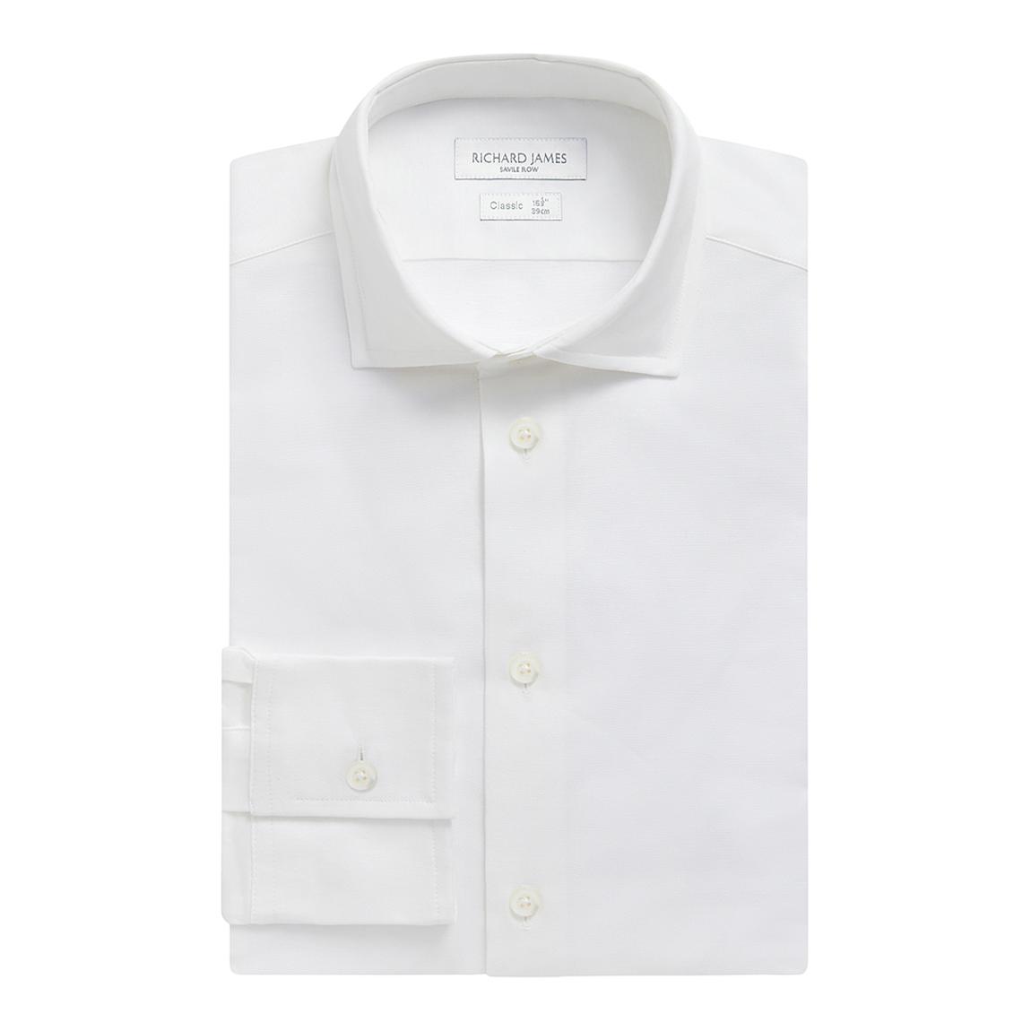 White Austin Stretch Cotton Regular Shirt main product photo