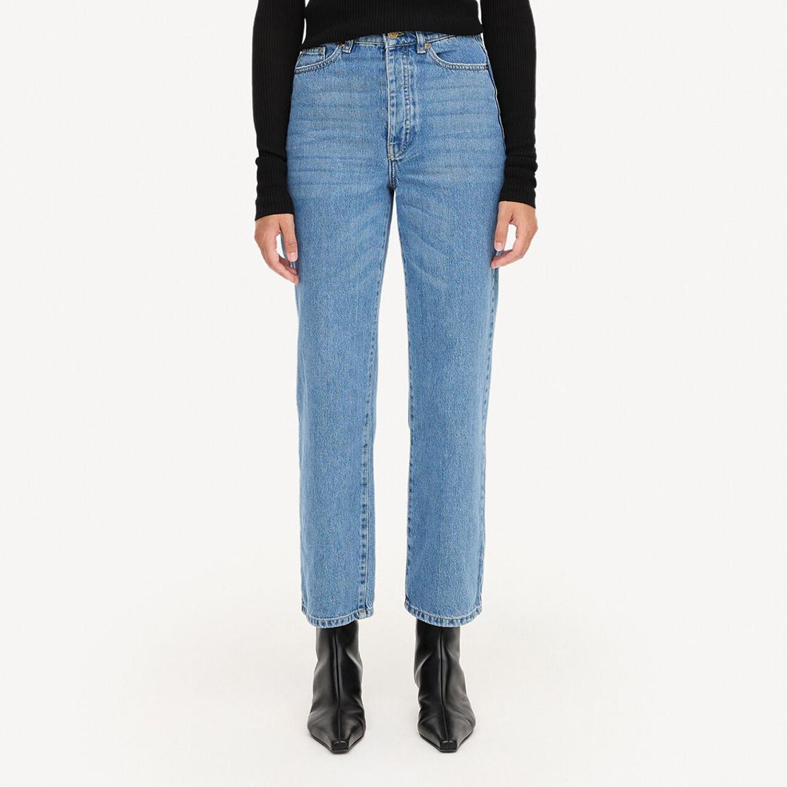 Light Blue Organic Cotton Straight Milium Jeans main product photo