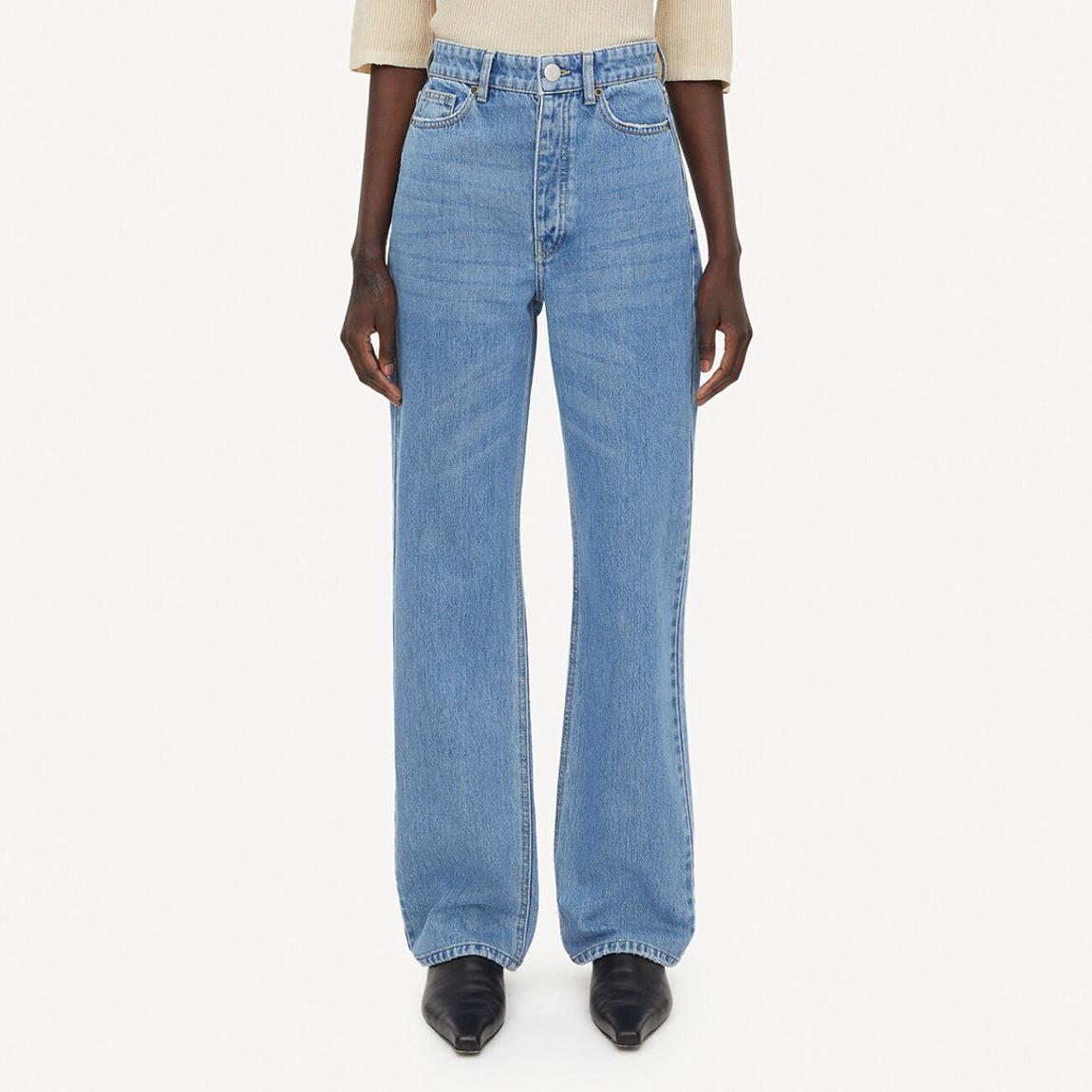 Blue Organic Cotton Miliumlo Bootcut Jeans main product photo