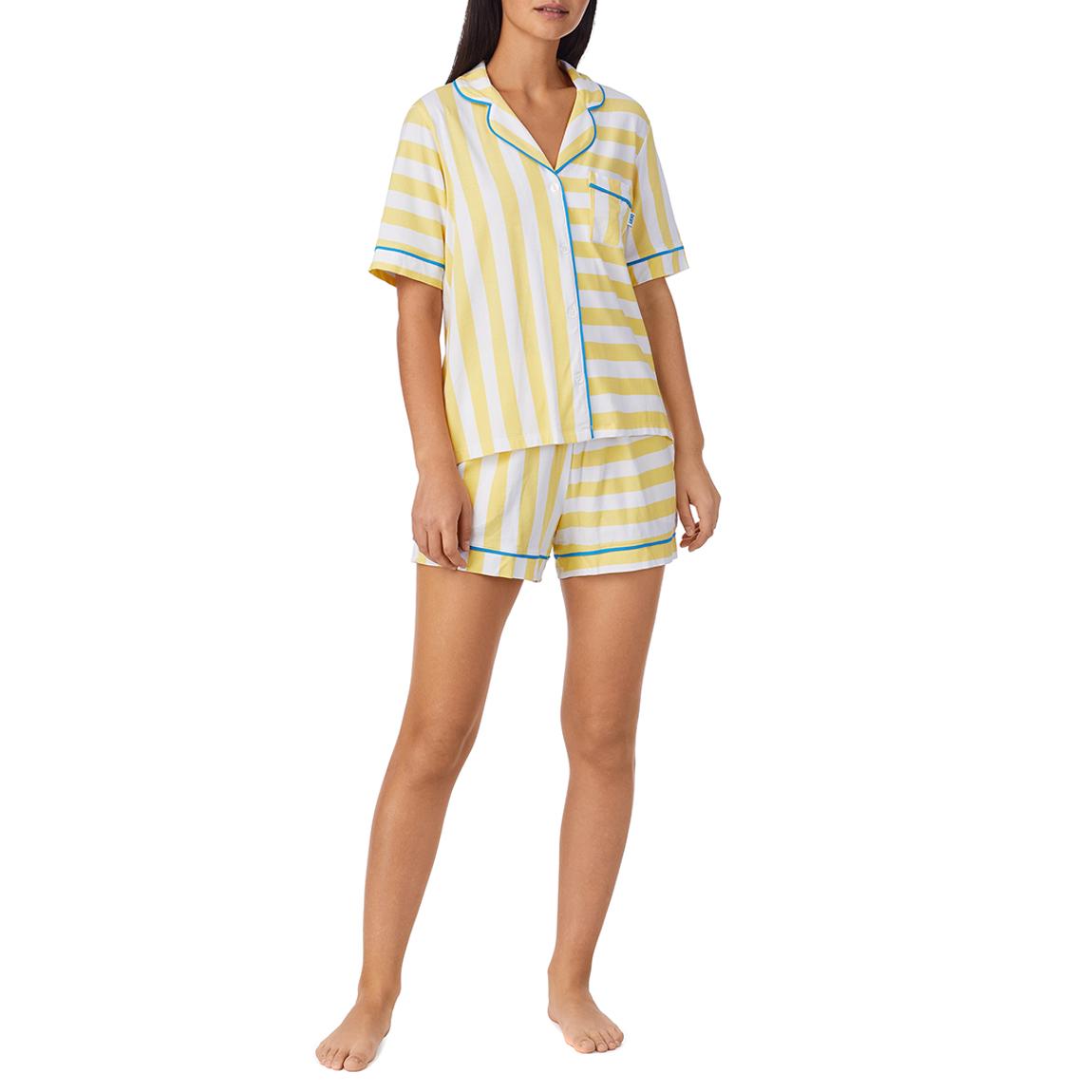 Yellow Stripe Boxer Pyjama Set main product photo