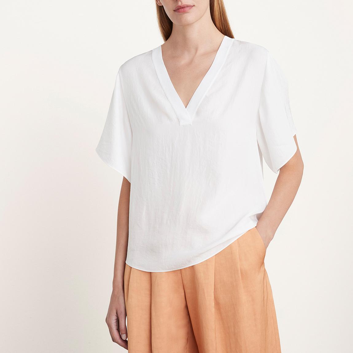 White Rib Trim T-Shirt main product photo