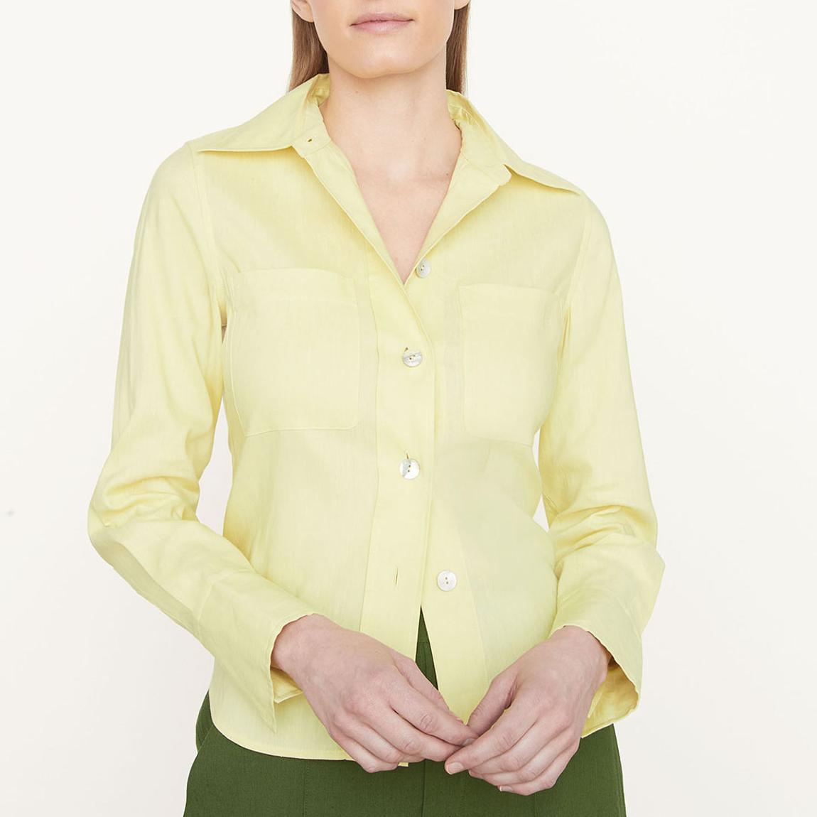 Yellow Linen Blend Blouse main product photo