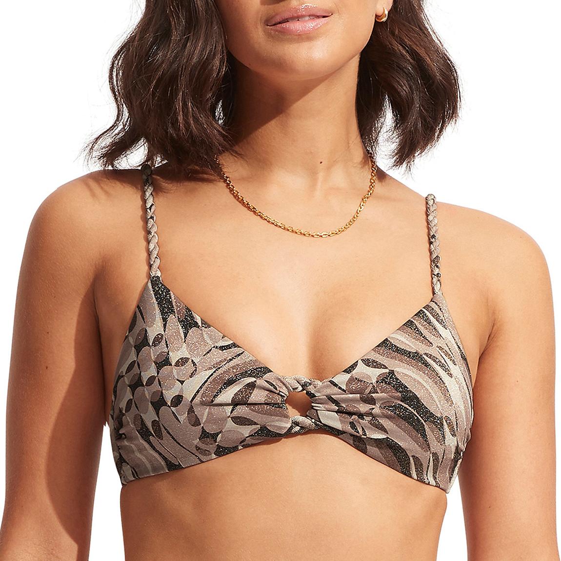 Brown Poolside Ring Front Bralette main product photo