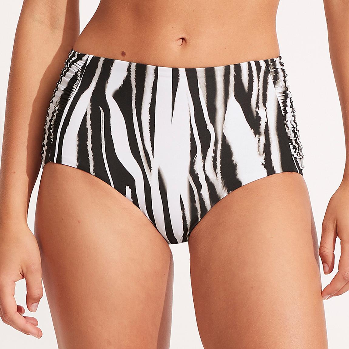 Black Zahara Ruched Side High Waisted Brief main product photo
