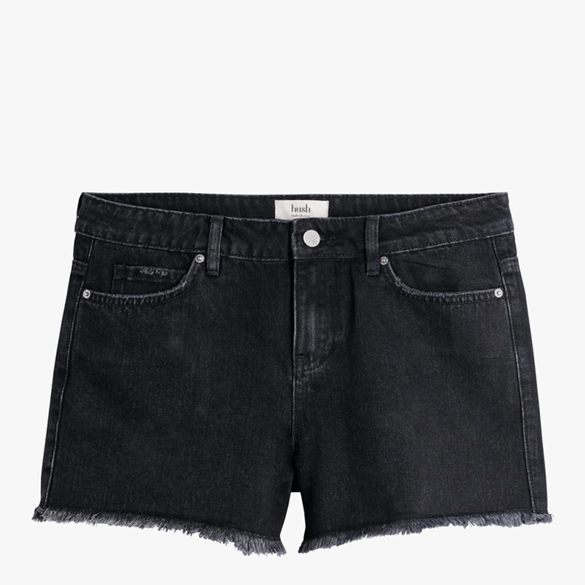 Black Denim Shorts main product photo