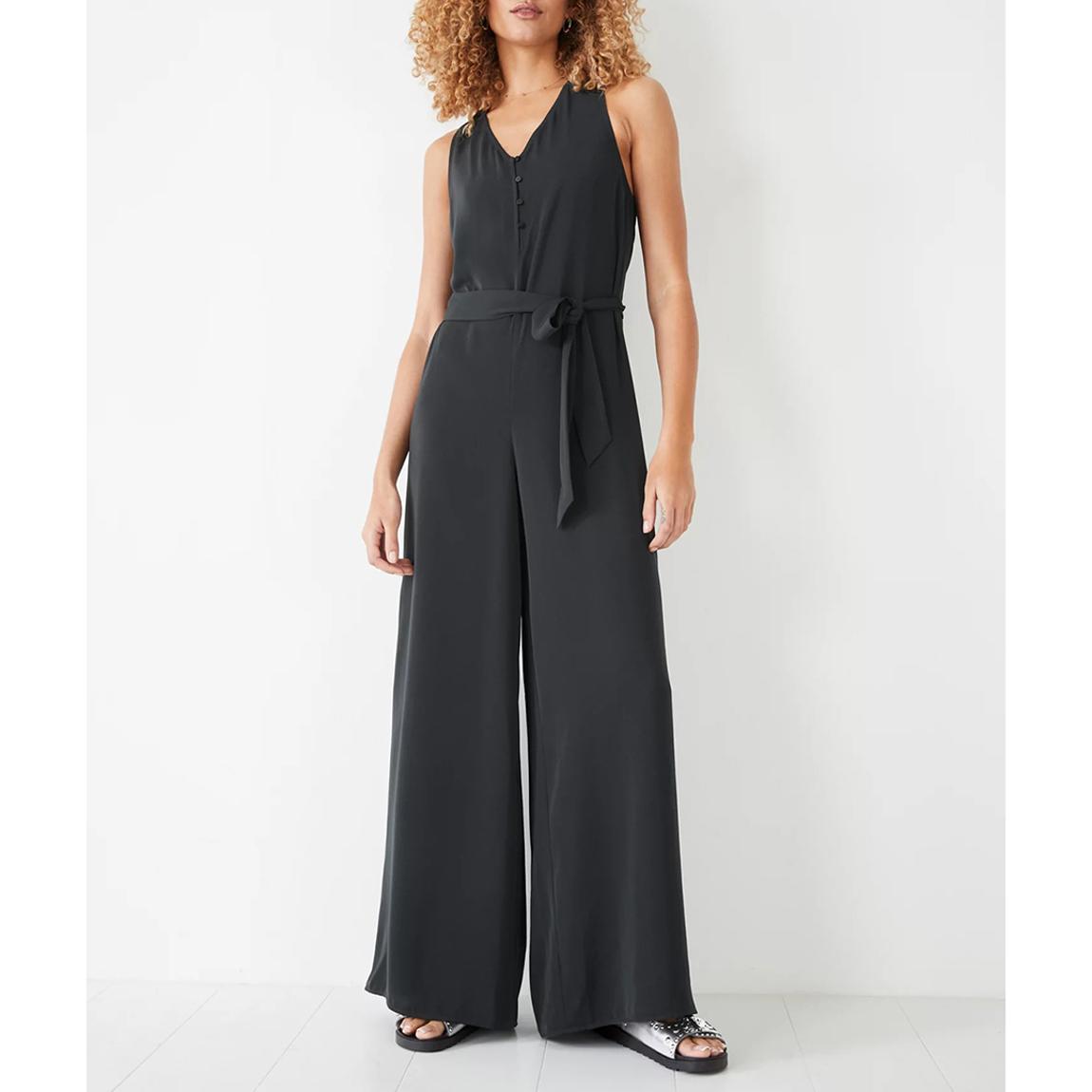 Black Twist Back Jumpsuit main product photo