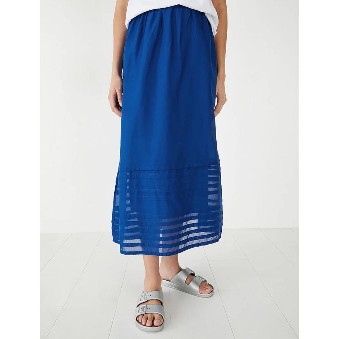 Blue Chara Cotton Maxi Skirt main product photo